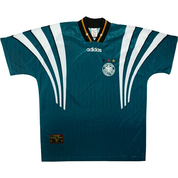 Tailandia Camiseta Alemania Segunda Equipación Retro 1996 Verde